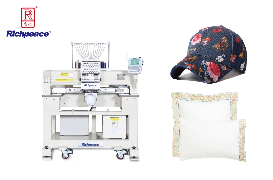 Richpeace Precision Single Head Cap/ Tubular Embroidery Machine 