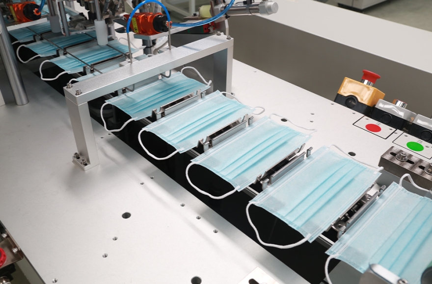 Fully High Speed Flat Mask Earloop Welding Machine