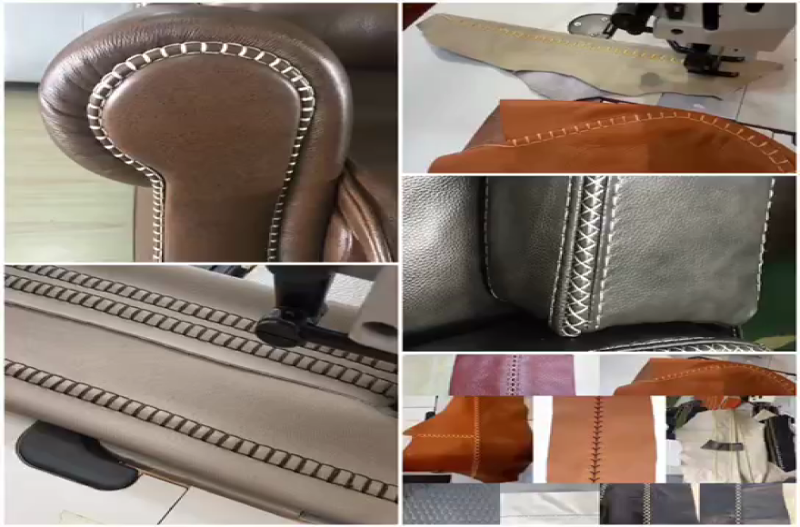 Single/double Needle Pattern Sewing Machine for Heavy Materials with Extra Thick Line